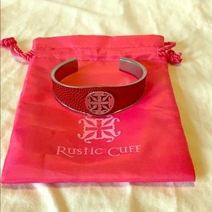 RUSTIC CUFF Red “Stingray” Cuff Bracelet